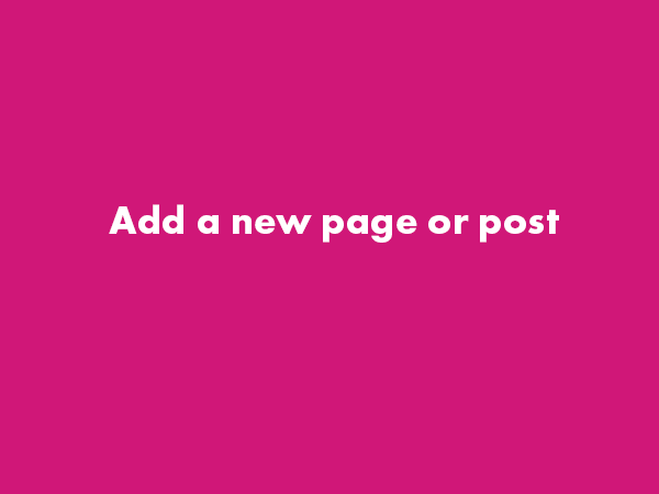 Add a New Page – WordPress Gutenberg